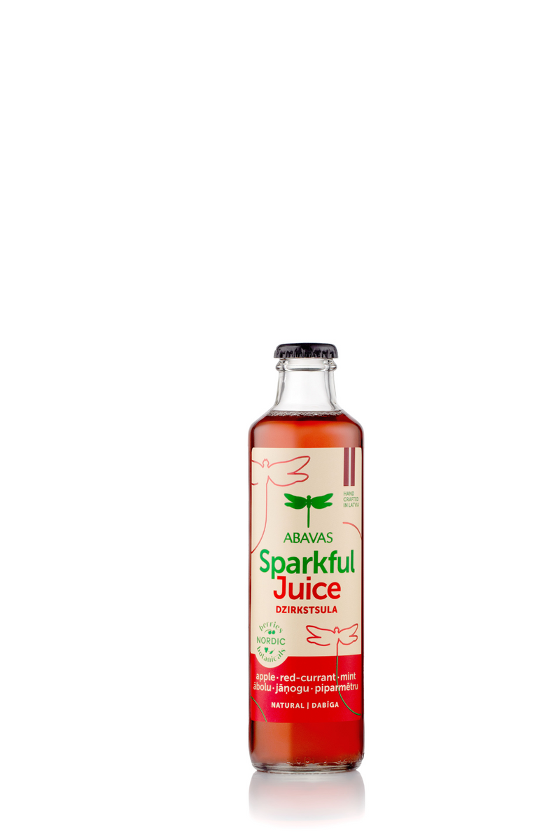 Sparkful Apple-Red currant-mint sparkling juice, non-alcoholic